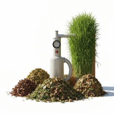 Polyethylene tube digester setup