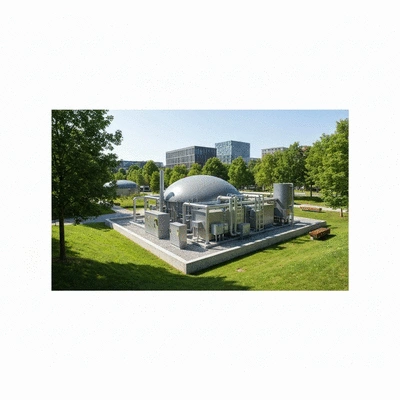 Biogas system providing renewable energy