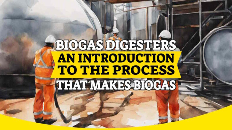Image has the text: "Biogas Digesters - An Introduction to the Process That Makes Biogas".