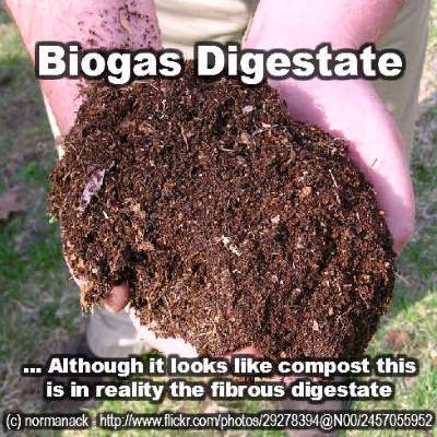 biogas digester solid digestate
