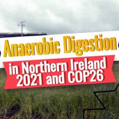 Image text: "Anaerobic Digestion in Northern Ireland 2021 & COP26".